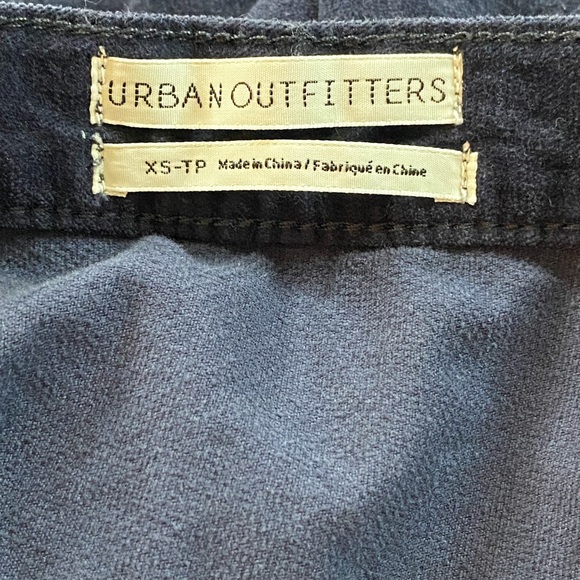 Urban Outfitters Sz XS Blue Velvet Snap Front A-Line Mini Skirt. - Picture 5 of 10